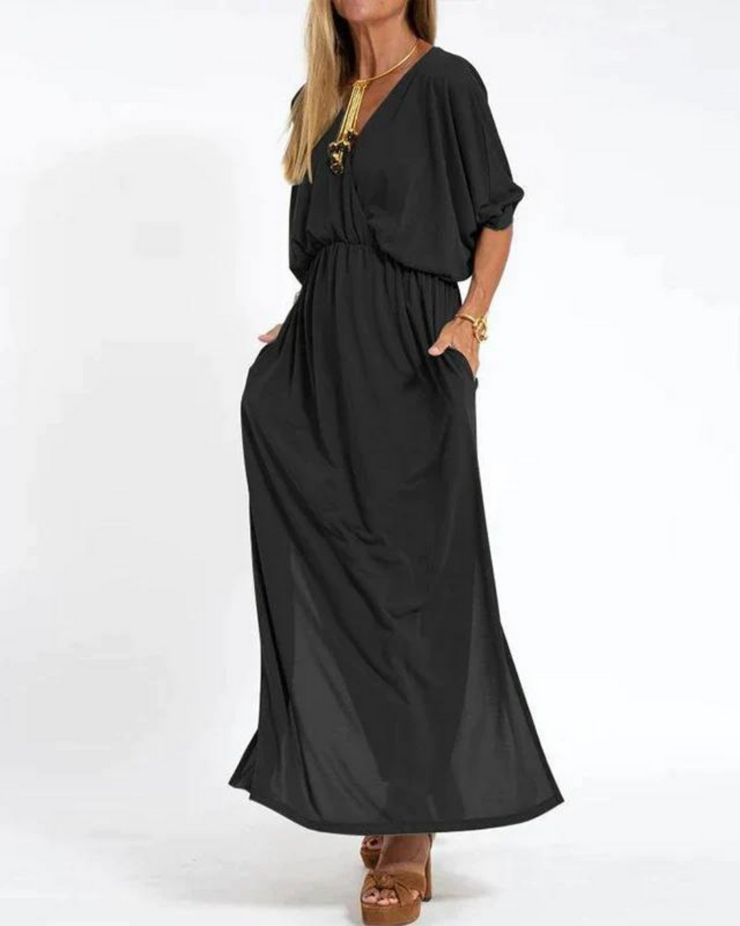 Janell - Vestido Largo Vintage
