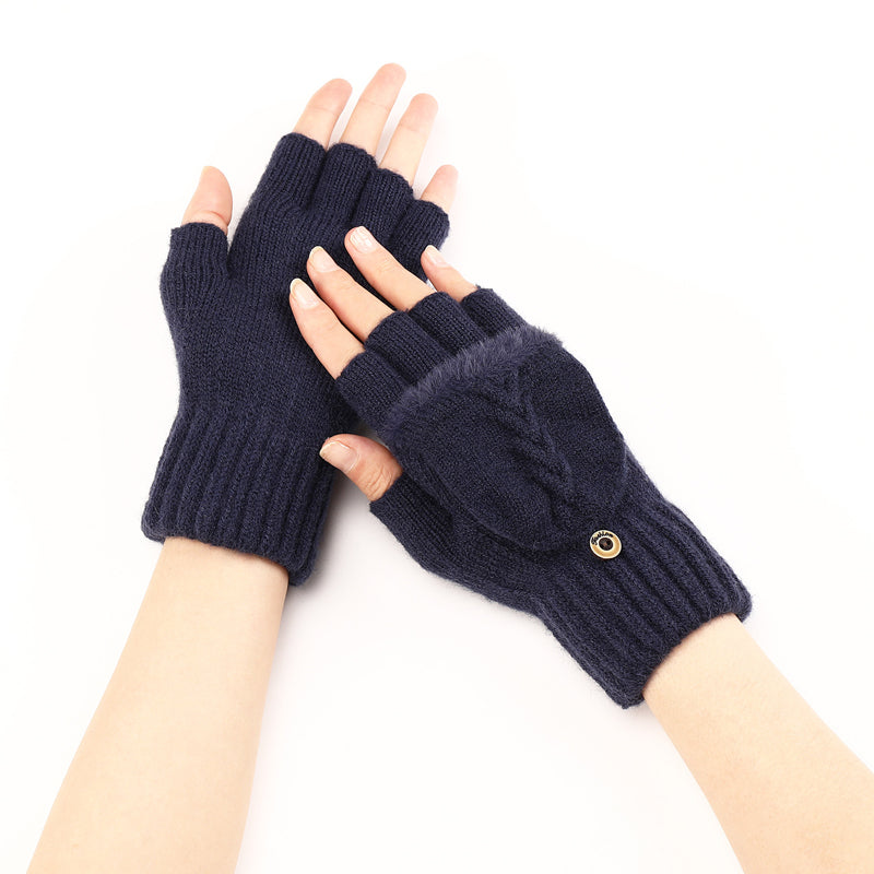GloveGleam - Guantes Sin Dedos De Punto