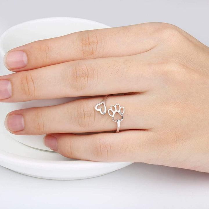 HeartPa - Anillo Hecho a Mano con Huella y Corazón