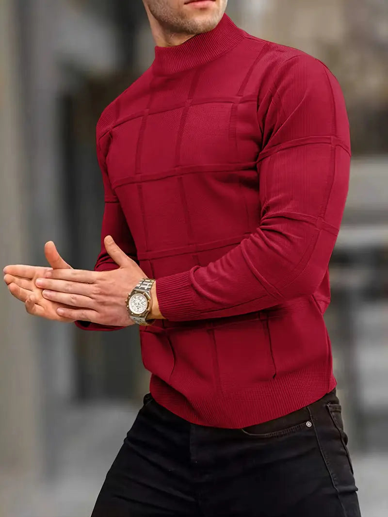 Nunzio - Cómodo Jersey De Cuello Alto De Punto