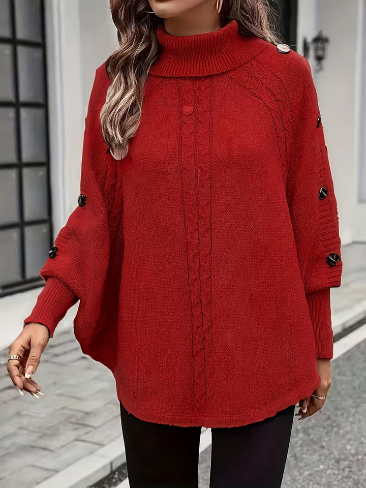 Lolana - Jersey De Cuello Alto Con Estilo Retorcido