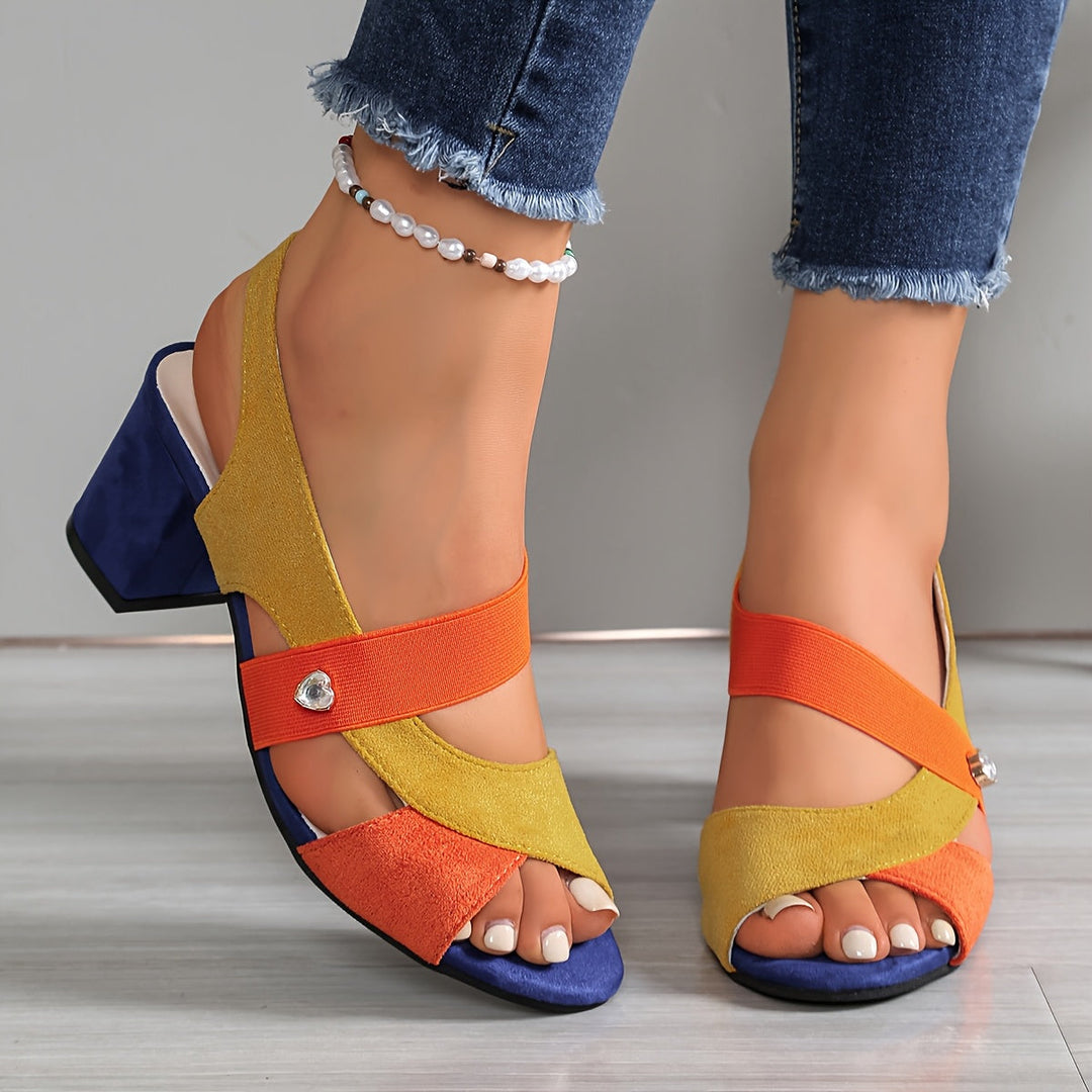Josien - Sandalias Cómodas Con Tiras Elásticas