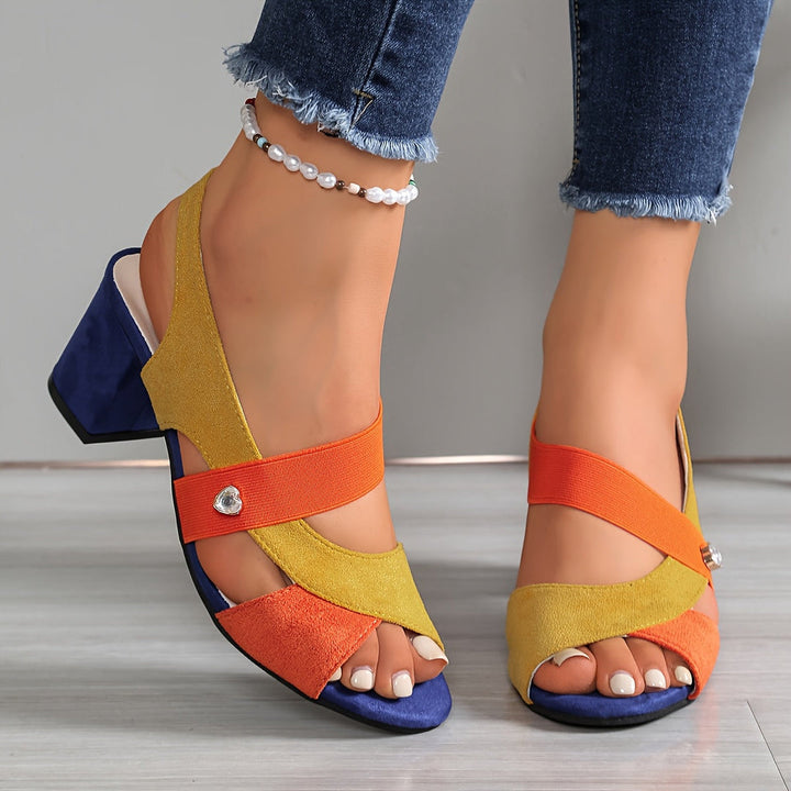 Josien - Sandalias Cómodas Con Tiras Elásticas