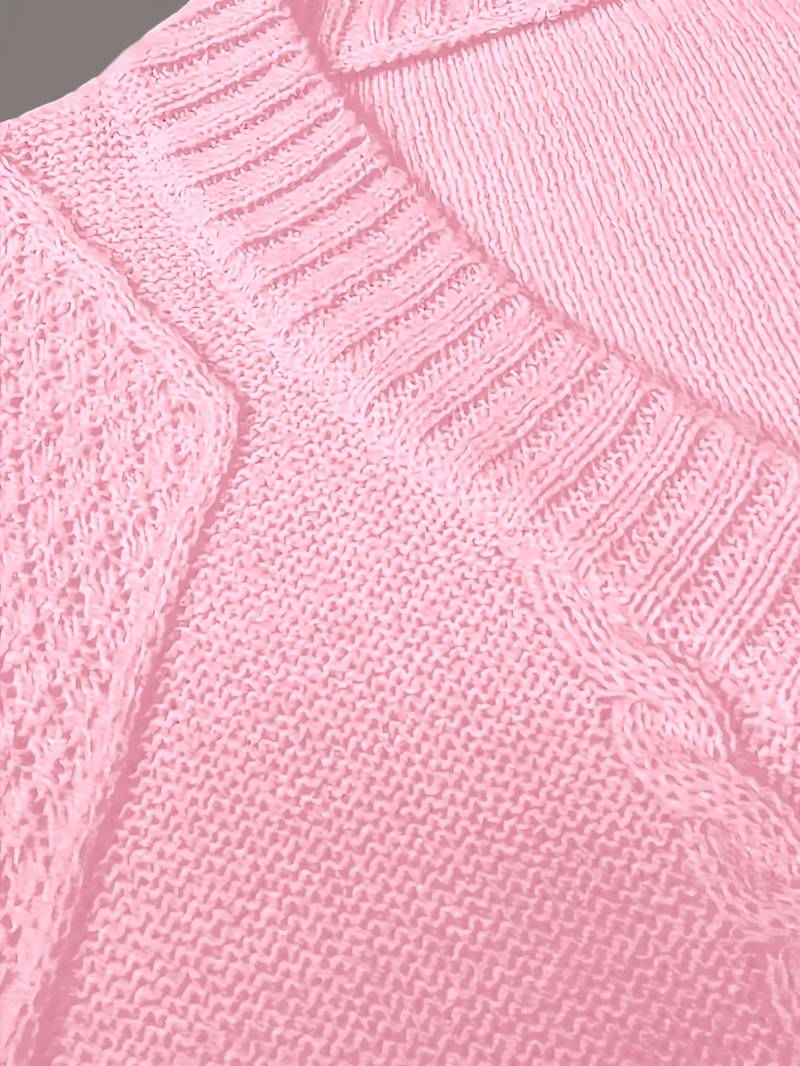 Tzvia - Jersey de Punto Informal Con Cuello en V
