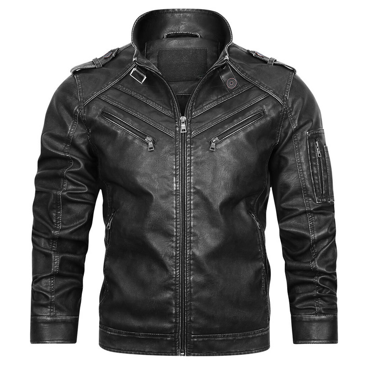Franco - Chaqueta Clásica De Cuero
