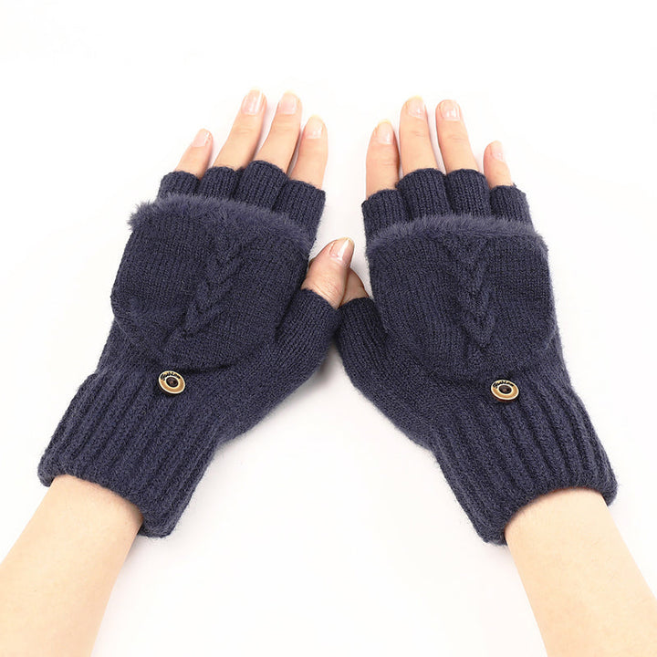 GloveGleam - Guantes Sin Dedos De Punto