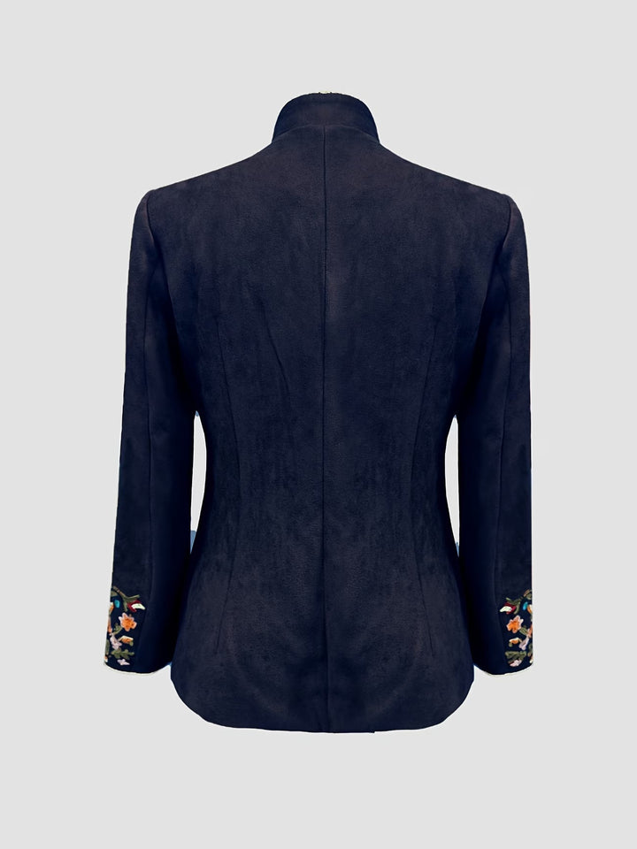 Anisaa - Chaqueta Elegante Con Cuello Alto