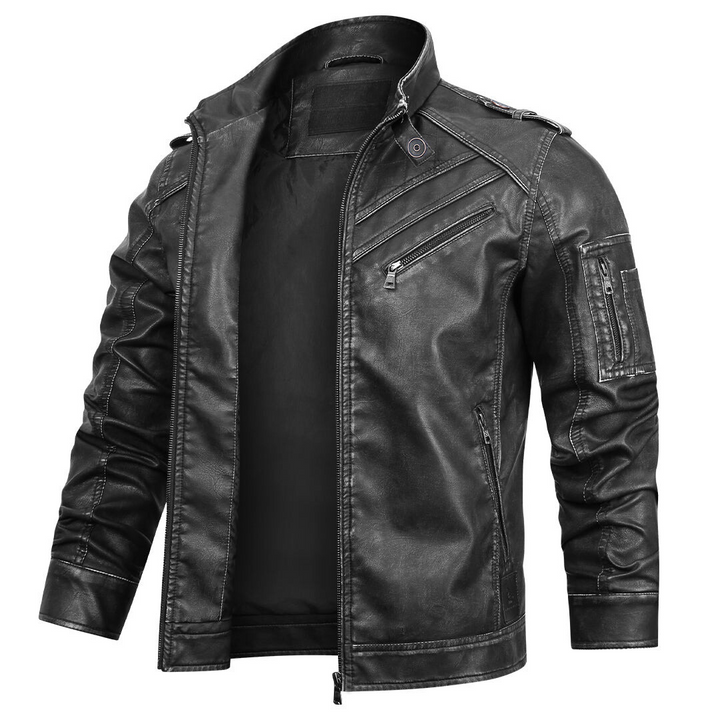 Franco - Chaqueta Clásica De Cuero