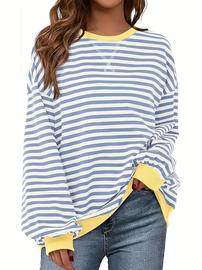Nirina - Camisa De Manga Larga Con Estampado a Rayas