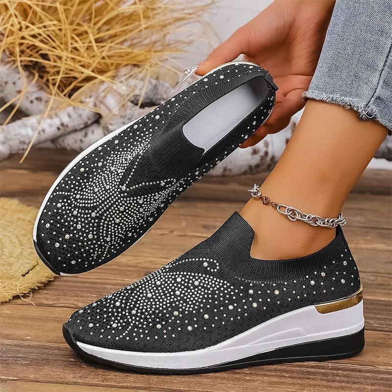 Josia - Zapatillas Sin Cordones Con Diseño De Mariposa Y Pedrería