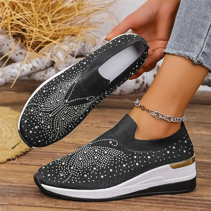 Josia - Zapatillas Sin Cordones Con Diseño De Mariposa Y Pedrería
