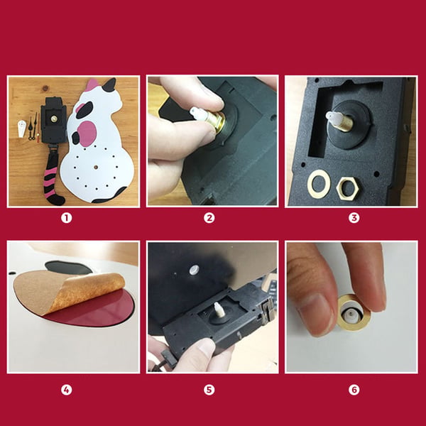 TailSpin - Reloj De Pared Cola Meneada De Gato