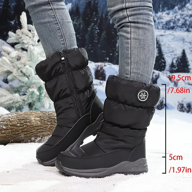 Muthoni - Botas De Nieve De Invierno De Alta Calidad Hasta La Mitad De La Pantorrilla