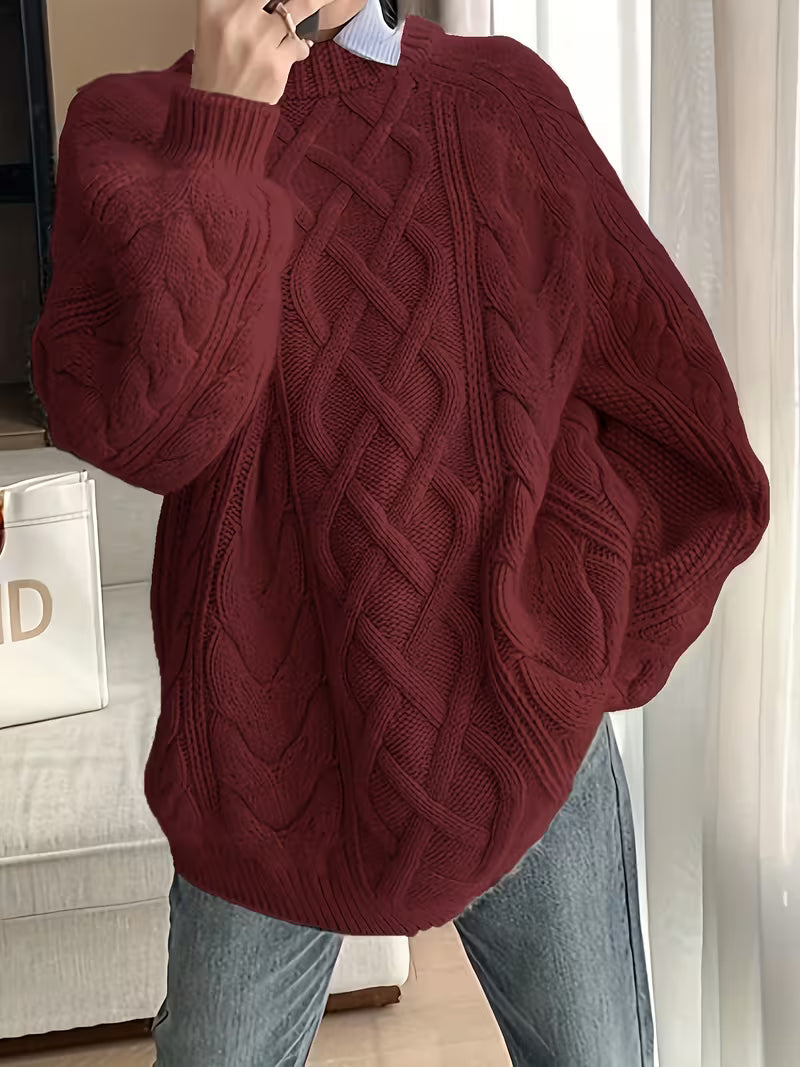 Elayra - Jersey De Punto Holgado Informal