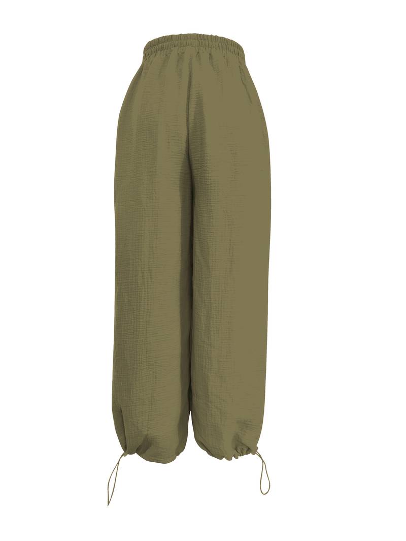 Marielle - Pantalón Informal De Corte Ancho Hasta El Tobillo
