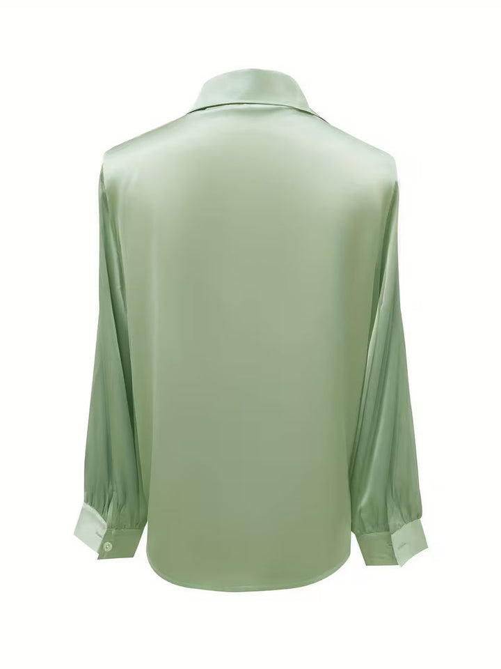 Leylah - Elegante Blusa De Manga Larga