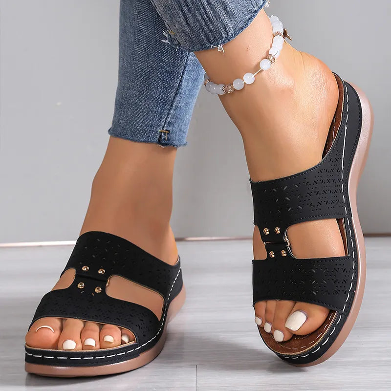 Elysa - Sandalias Cómodas Con Soporte Para el Arco