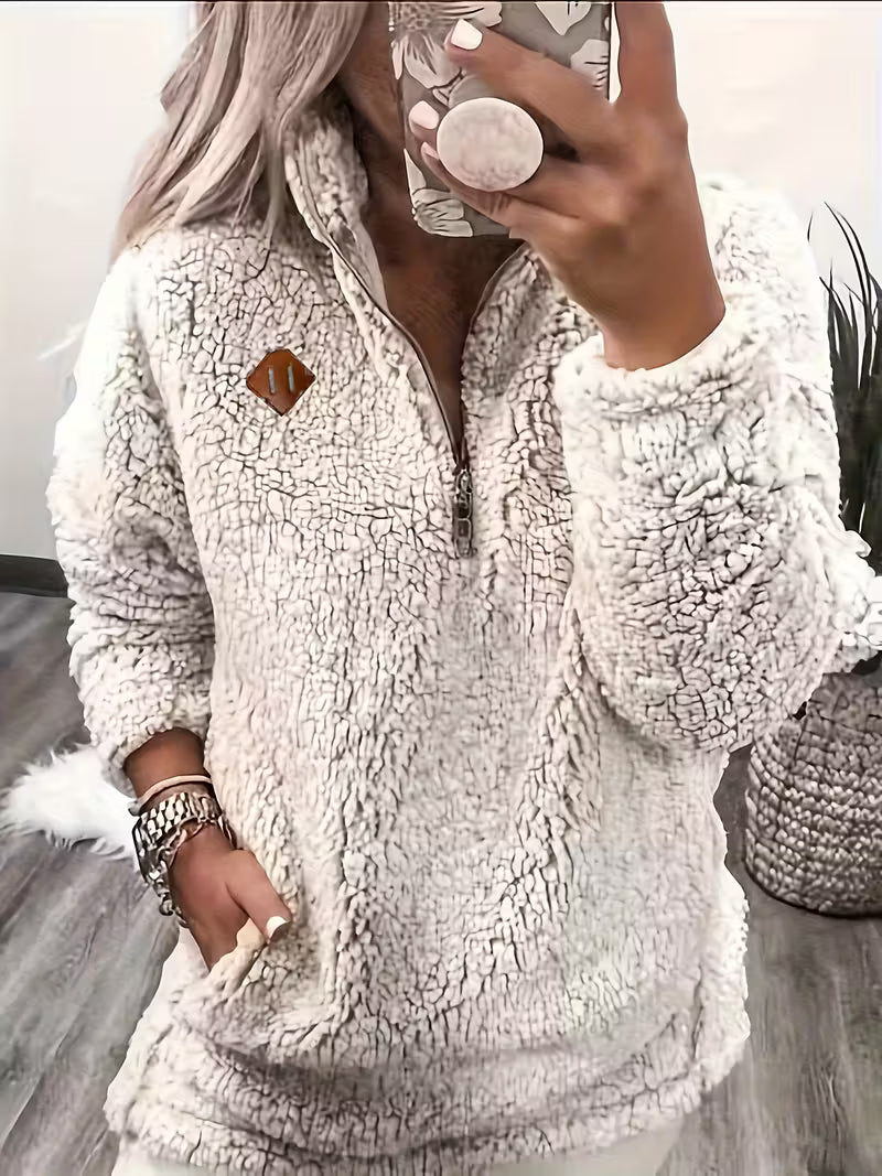 Humera - Elegante Chaqueta Con Cremallera y Manga Larga