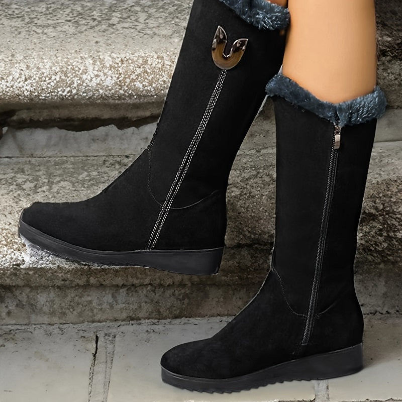 Britta - Botas Cálidas Con Cremallera Lateral