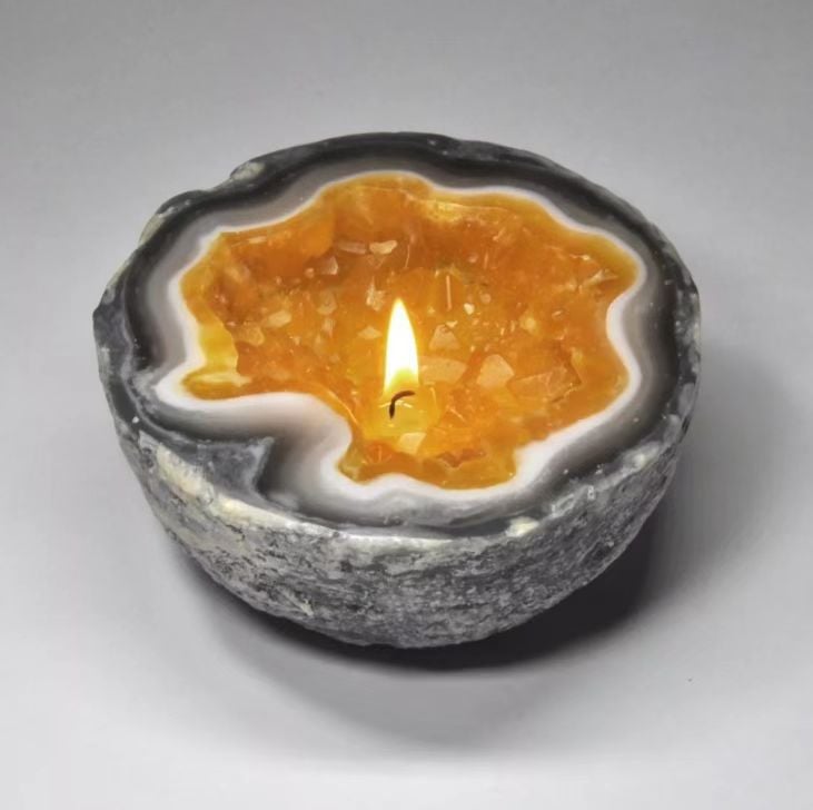 GemLight - Decoración Con Velas De Cristal Para Terapia Energética