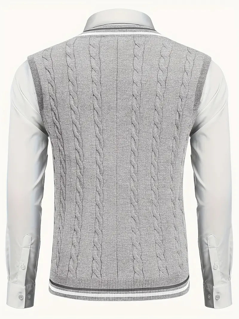Duane - Jersey De Punto Sin Mangas Con Cuello En V