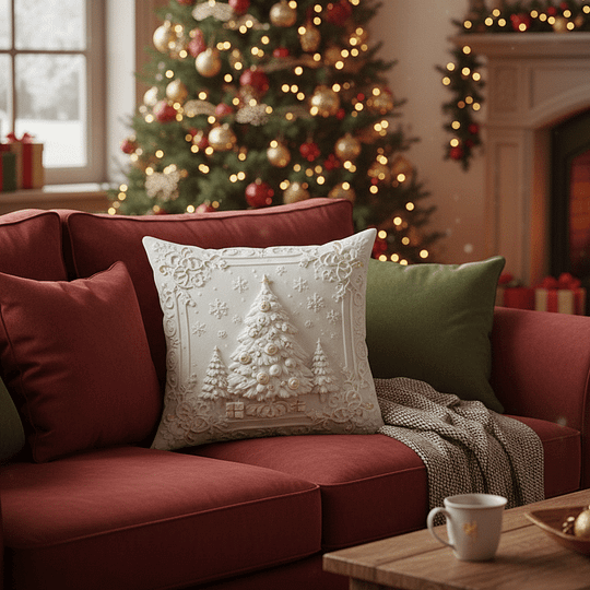 CozyFest - Funda De Almohada Con Motivos Navideños Para La Decoración Del Hogar