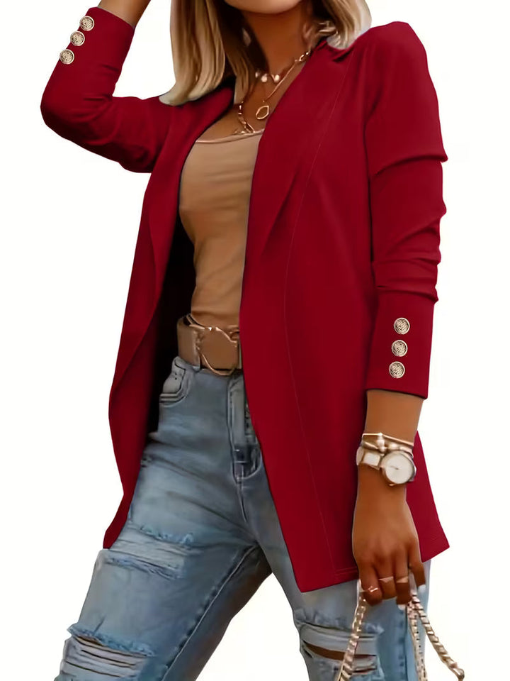 Nikia - Blazer De Manga Larga Con Botones Decorativos