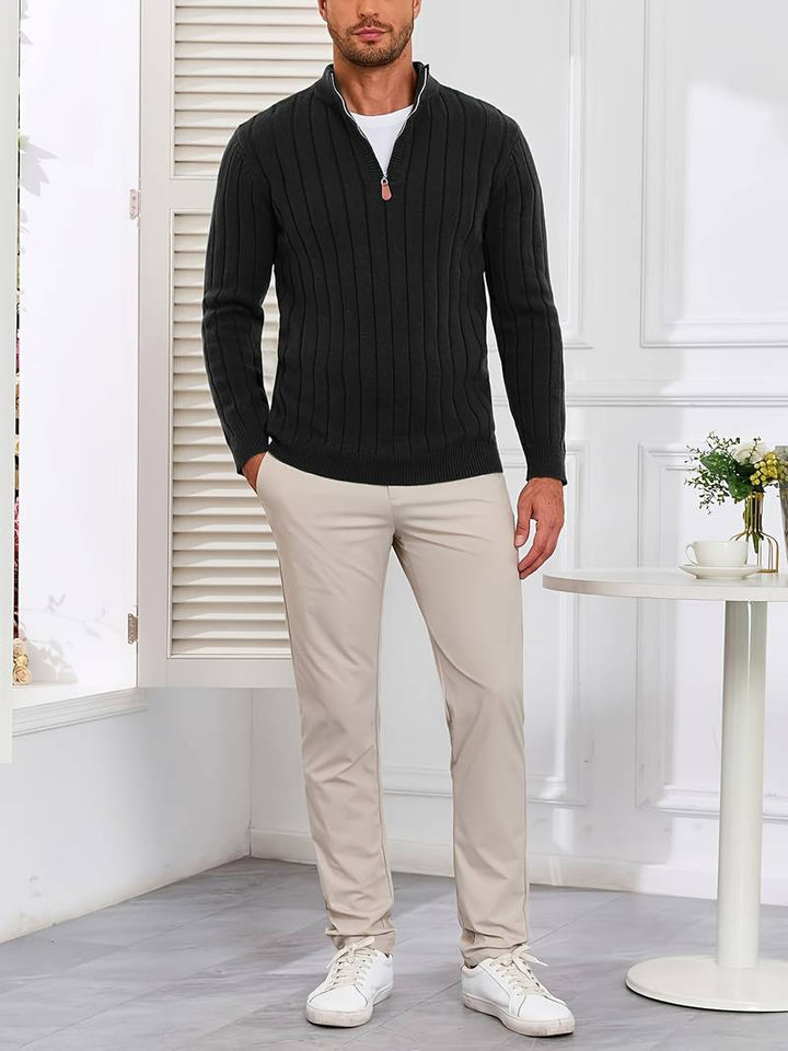 Yedidya - Jersey de Manga Larga Informal de Punto