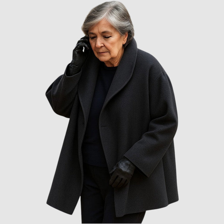 Plesette - Abrigo De Lana Cachemira Cortavientos
