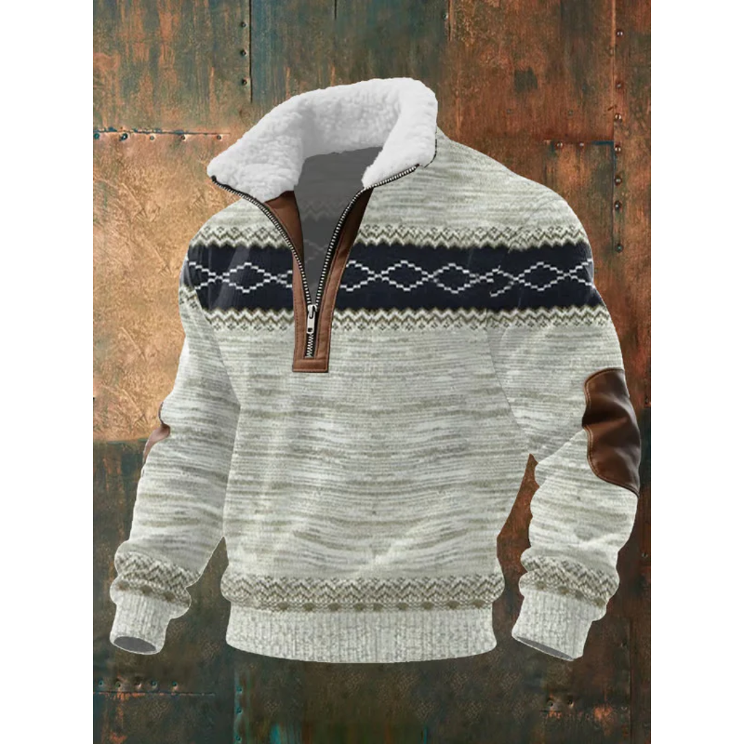 Ibrahima - Jersey De Cuello Alto De Lana Con Cremallera