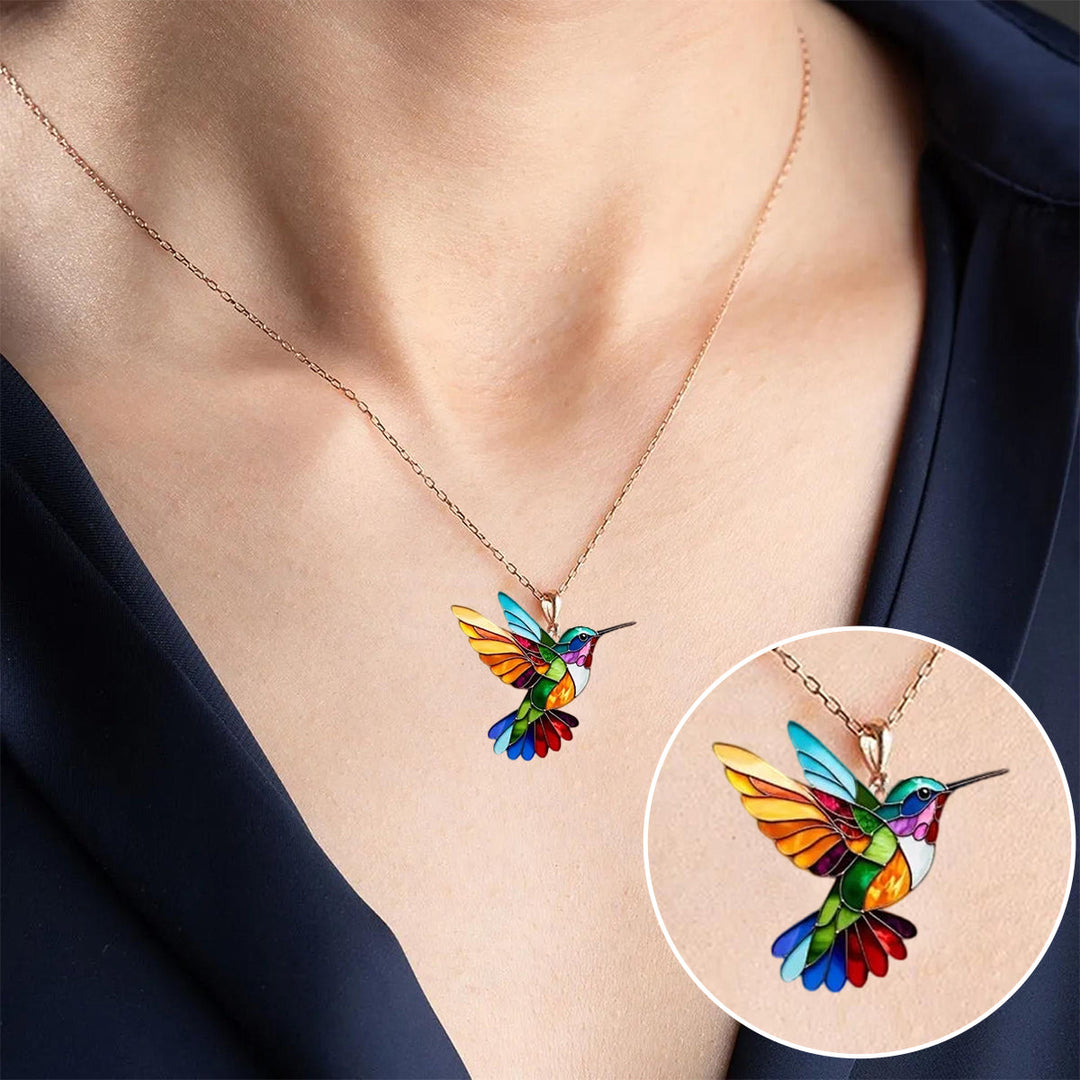 Nahla - Collar y Pendientes Colibrí