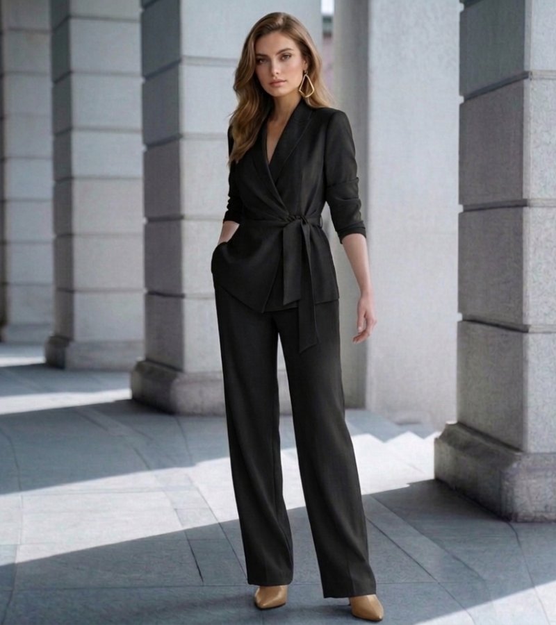 Asya - Elegante Traje Informal De Dos Piezas