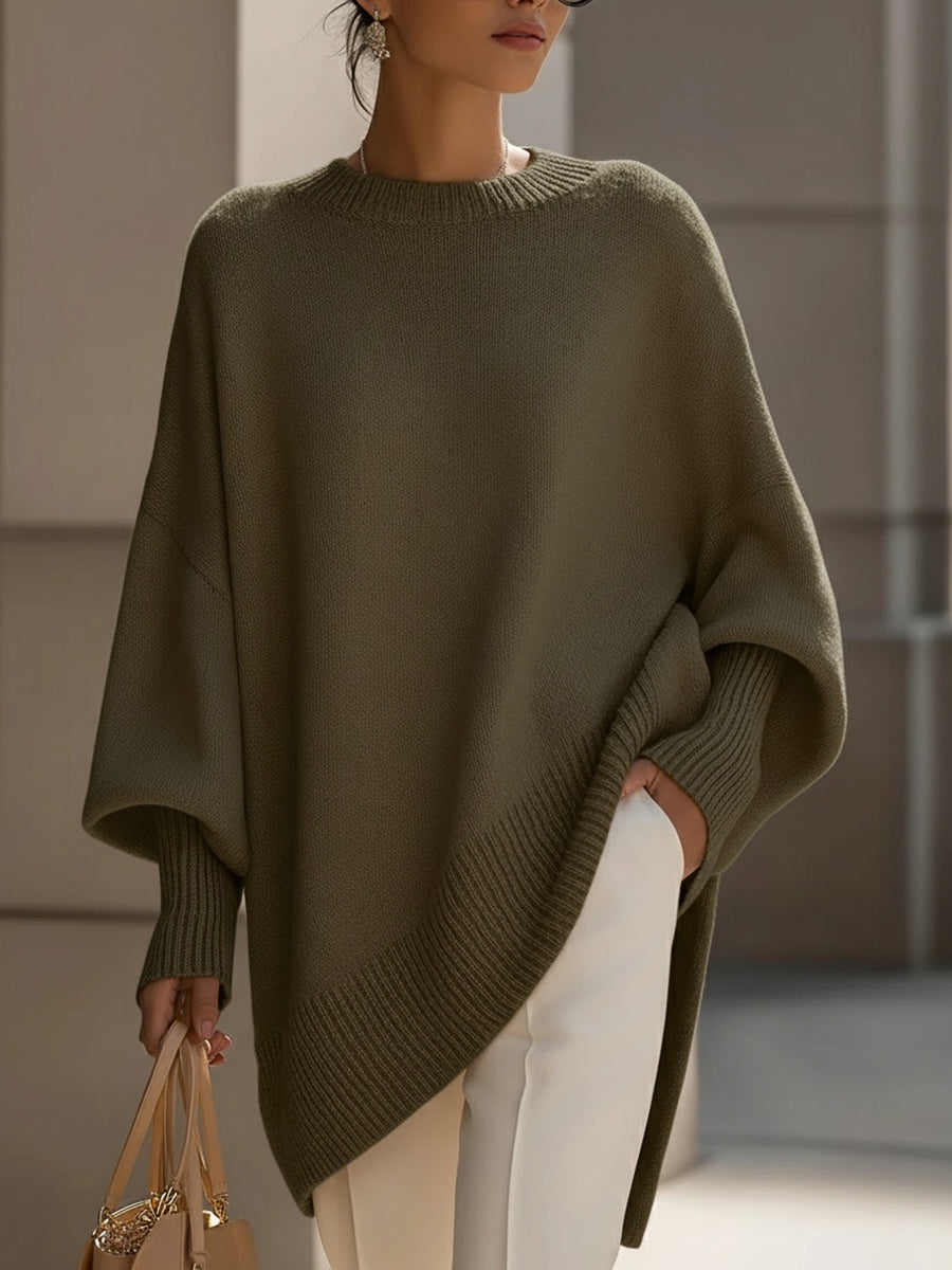 Phobe – Jersey De Punto Asimétrico Oversize