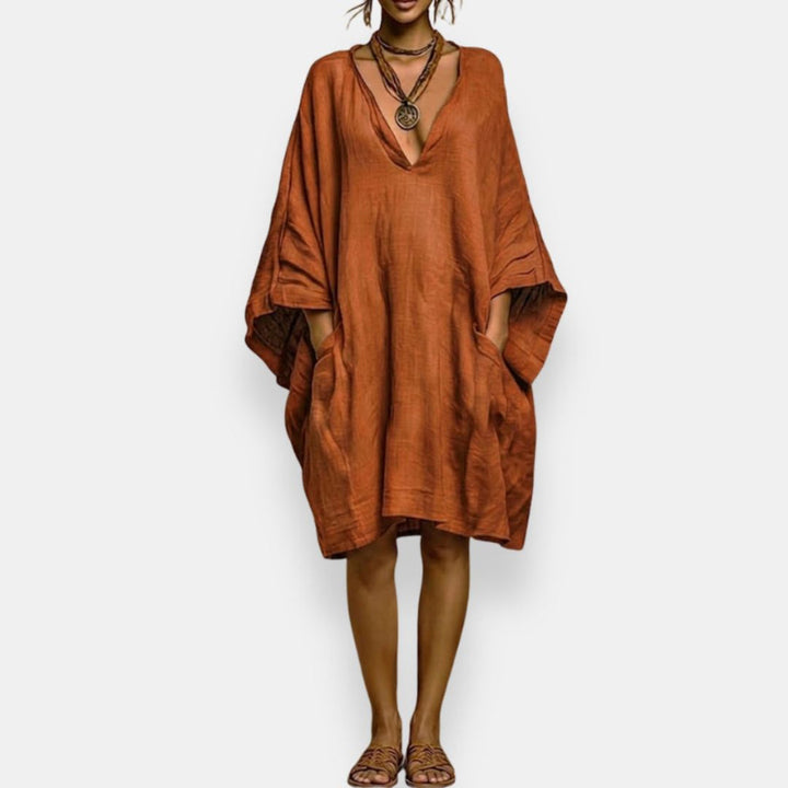 Diaraye - Vestido Holgado De Corte Bajo