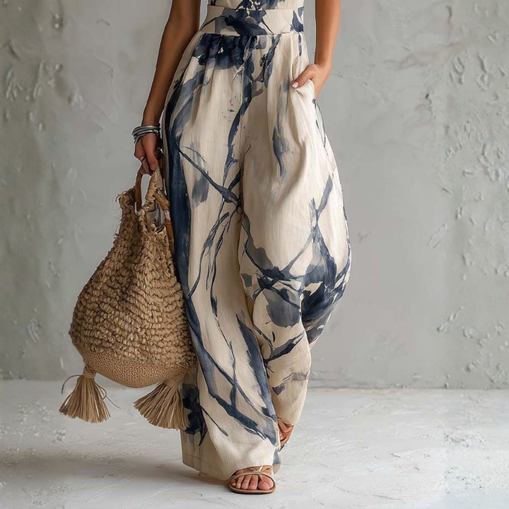 Symia - Elegante Mono Con Estampado Artístico