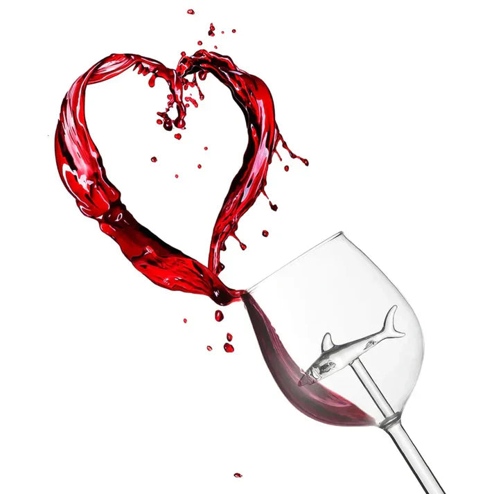 SharkSip - Vaso De Tiburón Para Vino Tinto