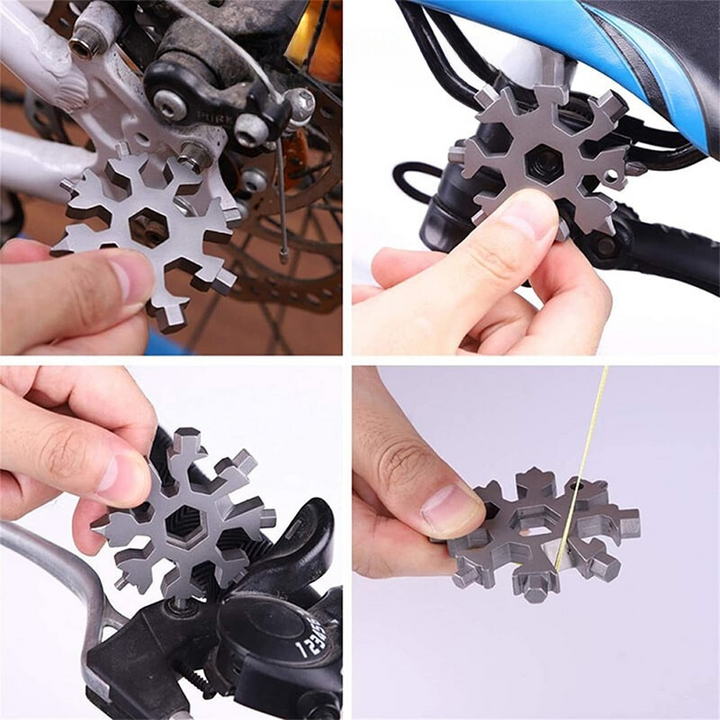 GearForge - Multiherramienta 18 en 1 De Acero Inoxidable Portátil Para Aventuras al Aire Libre