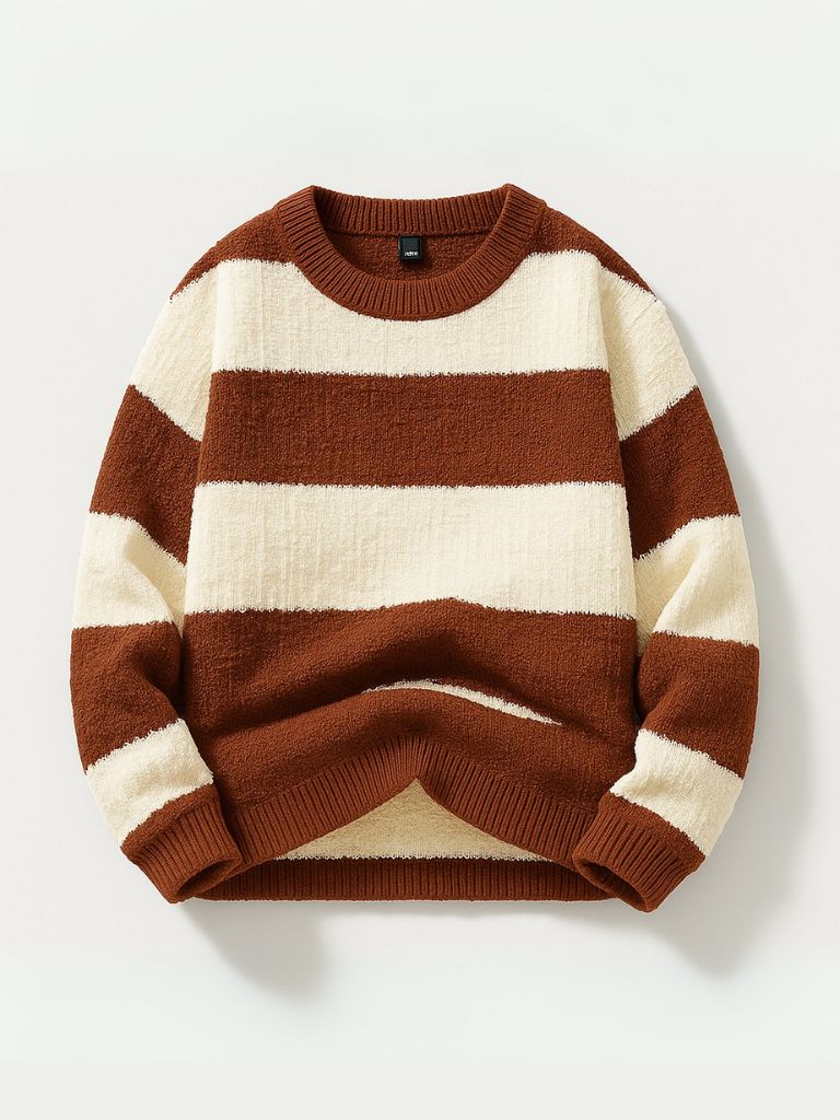 Jorren - Jersey De Cuello Redondo a Rayas