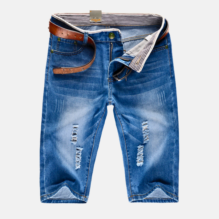 Eleena - Pantalones Cortos Vaqueros Desgastados Ridge