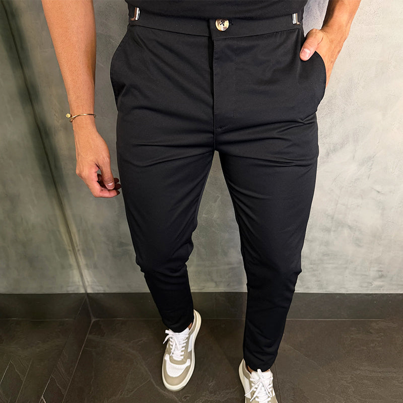 Matan - Pantalones Clásicos Elásticos De Corte Ajustado