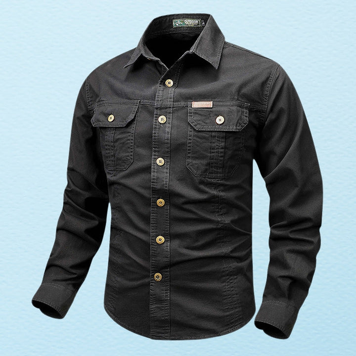 Theodor - Camisa De Manga Larga Con Bolsillo