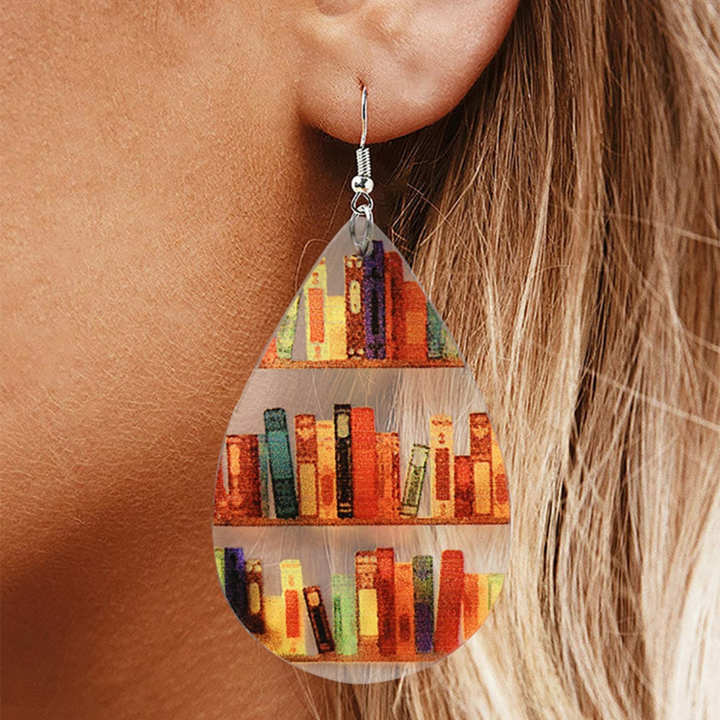 Kamia - Par de Pendientes para Amantes de Los Libros