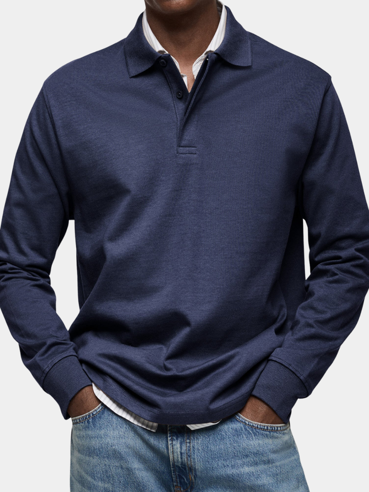 Elhanan - Elegante Polo De Manga Larga
