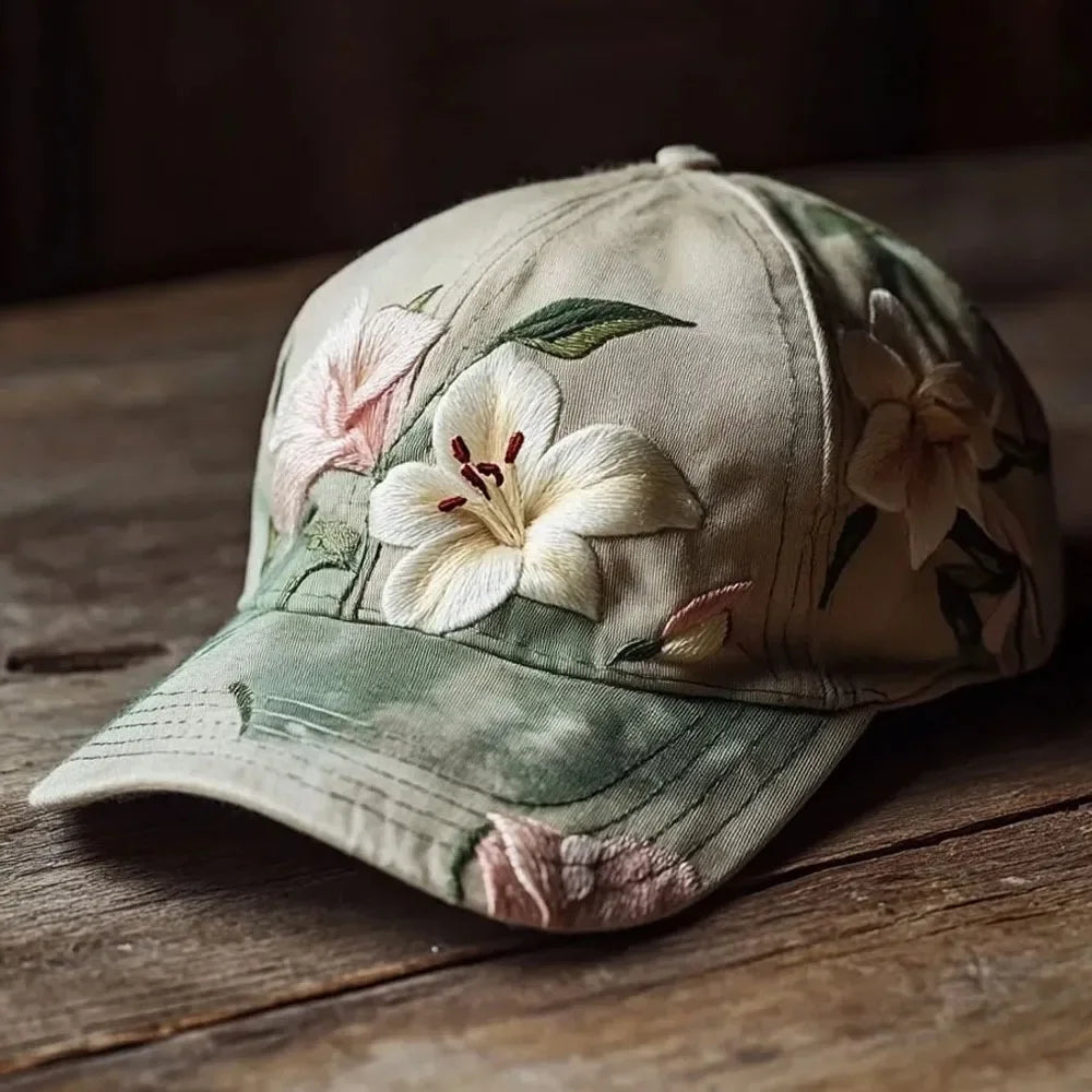 Virinia - Gorra Con Bordado Floral