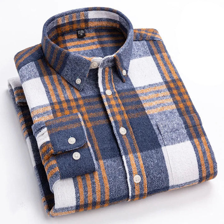 Hansamu - Elegante Camisa De Manga Larga Con Botones
