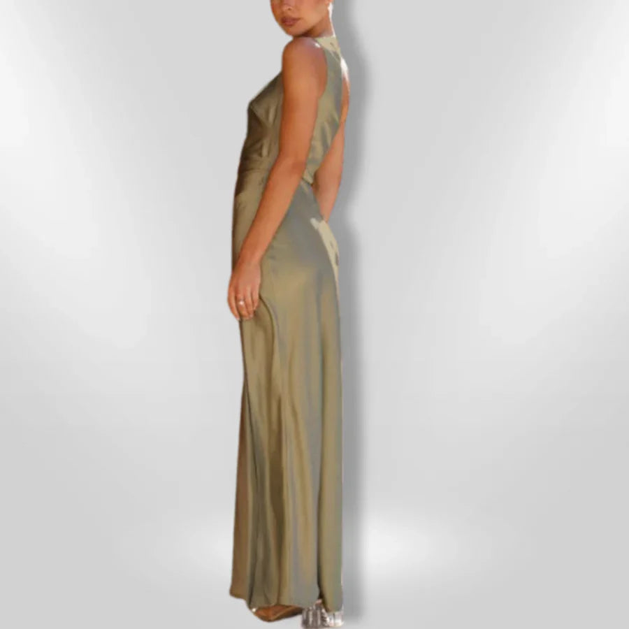 Erminia - Vestido simétrico con Abertura