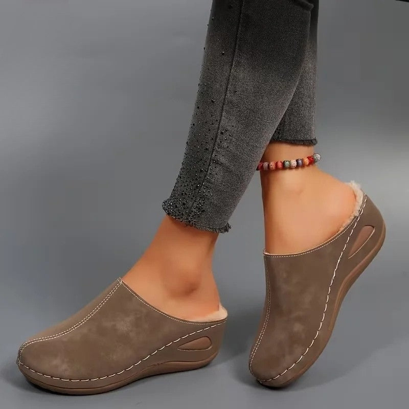 Lirona - Mocasines Cómodos Sin Cordones Con Forro Polar