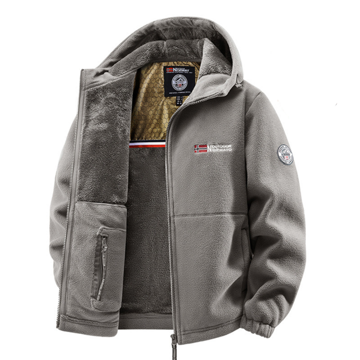 Hales - Chaqueta De Invierno De Lana Con Cremallera