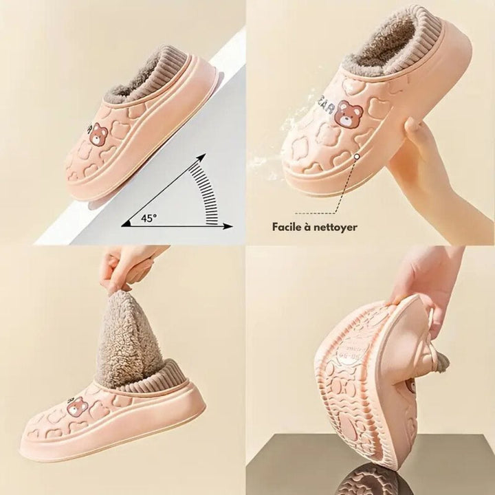 Ylvania - Zapatillas Impermeables con Forro de Felpa