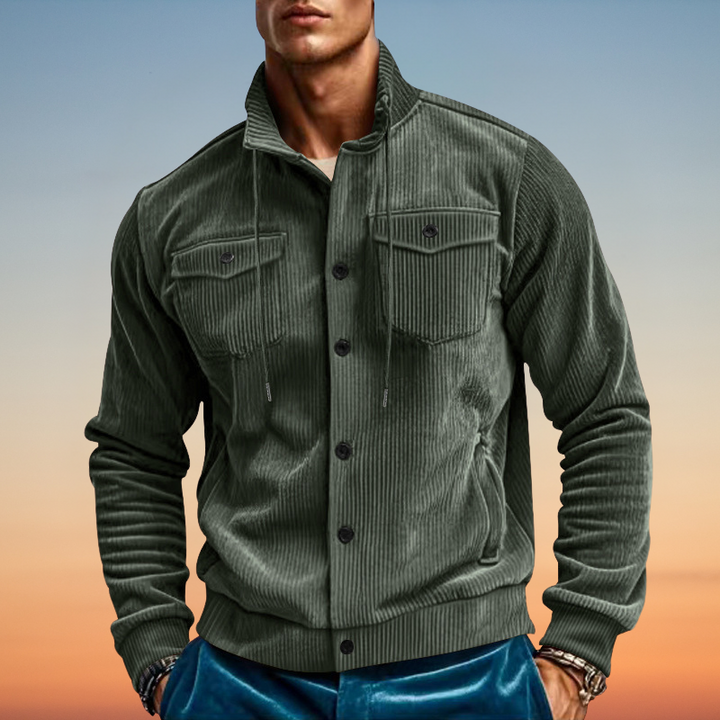 Larry - Chaqueta Con Solapa De Pana